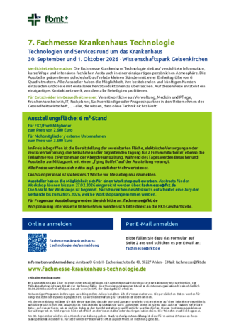 Preisliste-Anmeldung-Aussteller-Fachmesse-Krankenhaus-Technologie-2026